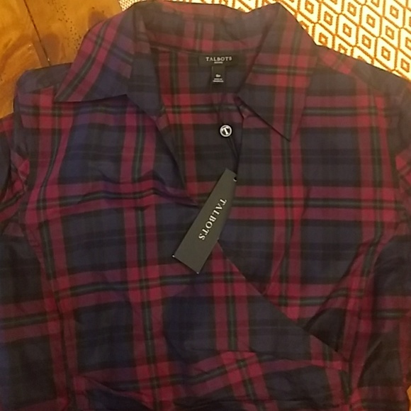 Talbots Tops - Talbots silk wrap blouse